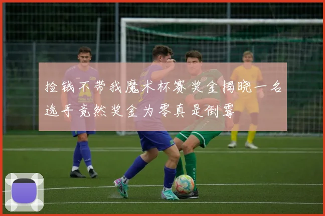 捡钱不带我魔术杯赛奖金揭晓一名选手竟然奖金为零真是倒霉